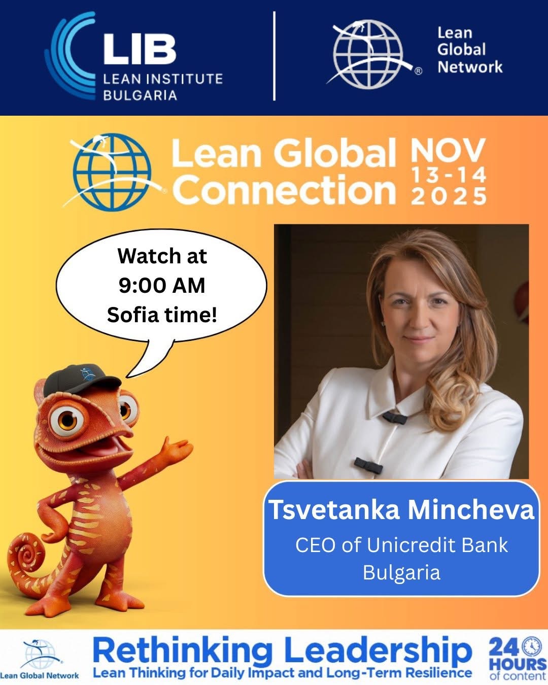 Lean Global Connection 2025 speaker announcement post